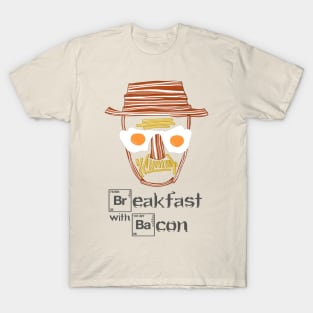 Breaking Bad Breakfast with Bacon Heisenberg Walter White T-Shirt